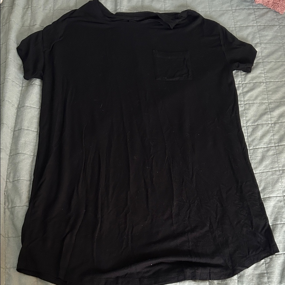 Stars Above Black Short Sleeve sleep dress